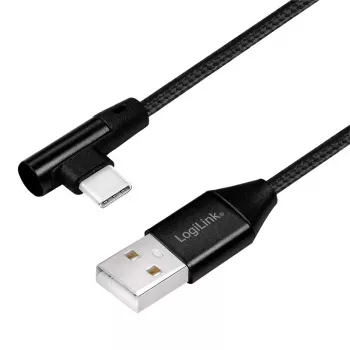LogiLink CU0137 USB kabelis USB 2.0 0.3 m USB A – USB C melns