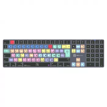 LogicKeyboard Titan DE Mac tastatūra Adobe Premiere Pro CC — vācu izkārtojums