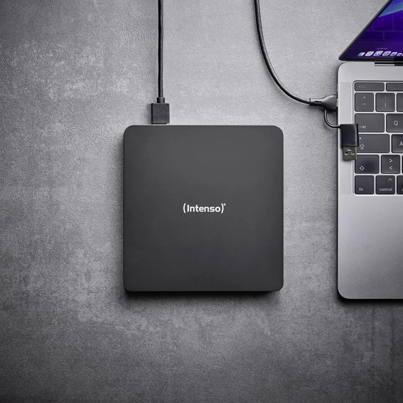 Ārējais DVD RW diskdzinis Intenso USB 3.2 Melns