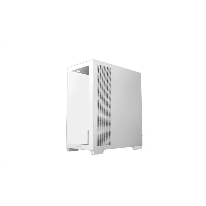 PC korpuss DeepCool CG580 4F V2 Midi Tower Balts — ATX, rūdīts stikls, 3x120mm sānu ventilatori, 360mm sānu radiatora atbalsts