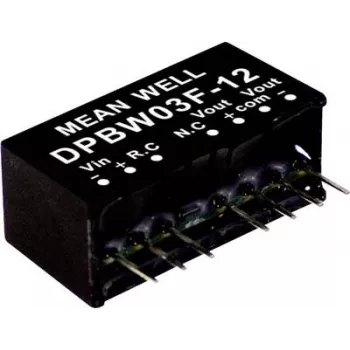 MEAN WELL DPBW03G-12 3W līdzsprieguma pārveidotājs, ieeja 18-75V, izeja 12V