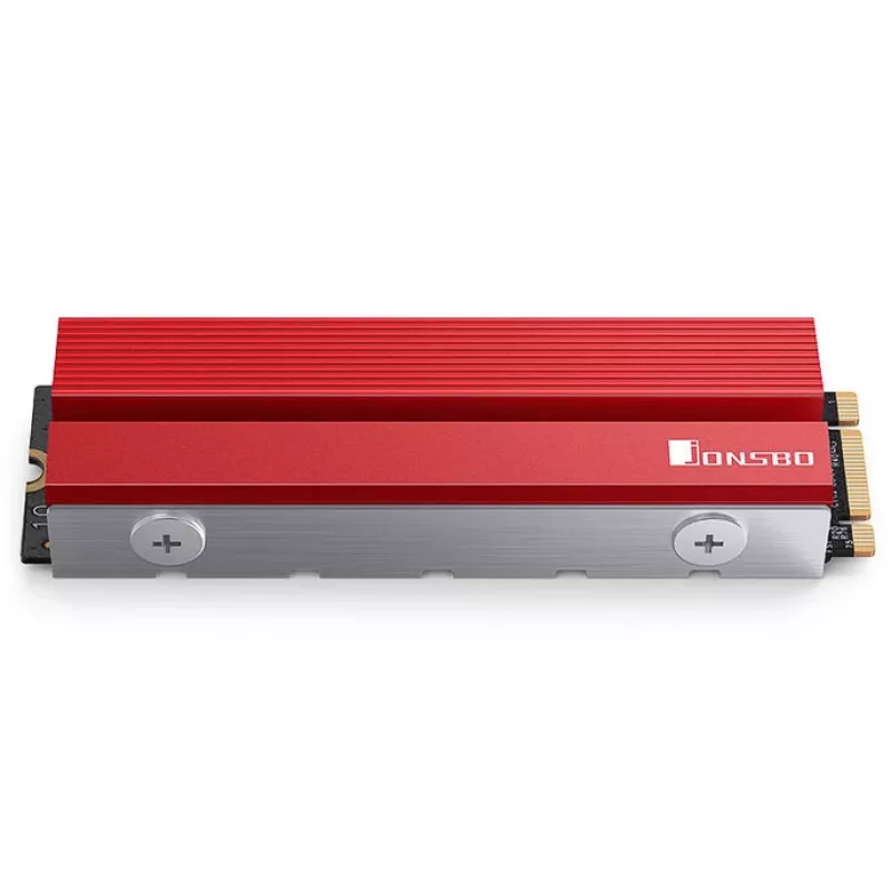 Jonsbo M.2-6 RED 2280 pasīvais dzesētājs M.2 SSD NVMe/SATA diskdziņiem