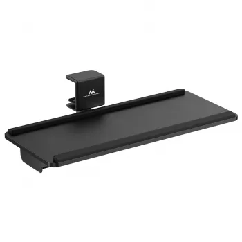 Maclean zemgalda tastatūras plaukts, max. slodze 5kg, horizontāla un vertikāla regulēšana, melns, MC-108 B