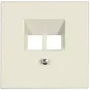JUNG LS 969-2 UA datu ligzda, ziloņkaula krāsa, termoplasts, 2xRJ-45 kat.6 UPO