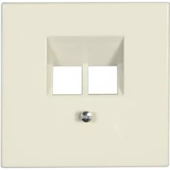 JUNG LS 969-2 UA datu ligzda, ziloņkaula krāsa, termoplasts, 2xRJ-45 kat.6 UPO