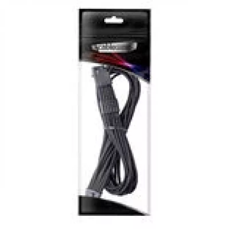 CableMod Universal Pro ModMesh 16-Pin uz 16-Pin Kabelis, Apvalkots, StealthSense - melns, 60 cm