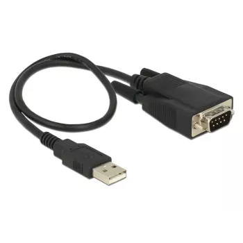 DeLOCK 62958 USB Type-A uz RS-232 adapteris, melns