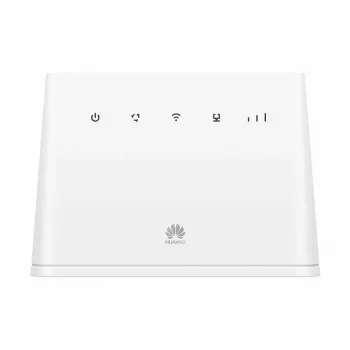 Bezvadu galda maršrutētājs HUAWEI B311-221 Vienas joslas 2.4 GHz Wi‑Fi 4 (802.11n), Gigabit Ethernet, 4G LTE, SIM slots, RJ-11, 12V 1A, balts