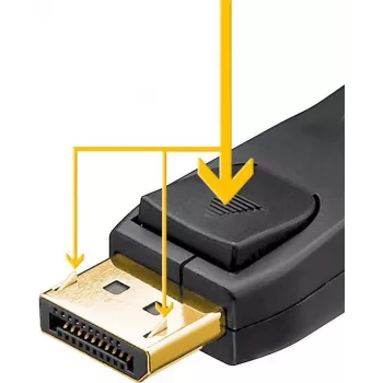 Goobay 64849 DisplayPort kabelis 1 m Melns (64849)