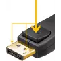 Goobay 64849 DisplayPort kabelis 1 m Melns (64849)