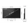 Sharp 4K Ultra HD QLED MiniLED televizors | 55JP7265E | 55 collas | Google TV | UHD