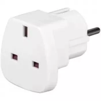 Wentronic Goobay Ceļojumu Kontaktligzda, Balta - UK Kontaktligzda > Tips F (Tips F, CEE 7/7) (94270)