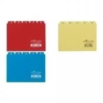 Durable 366002 Alfabētiskie dalītāji no cieta PVC, balti, 148×105 mm