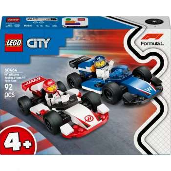 LEGO CITY 60464 F1 - Williams Racing un Haas F1 sacīkšu mašīnas