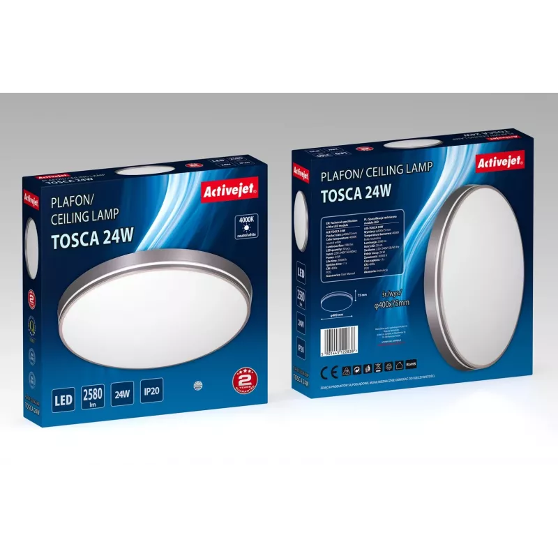 Activejet AJE-TOSCA LED griestu lampa 24W