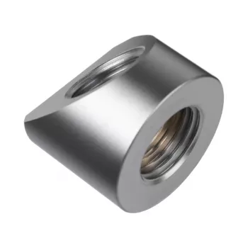 EK Water Blocks EK-Quantum Torque Adapter 45° G1/4 IG uz G1/4 IG Satin Titanium