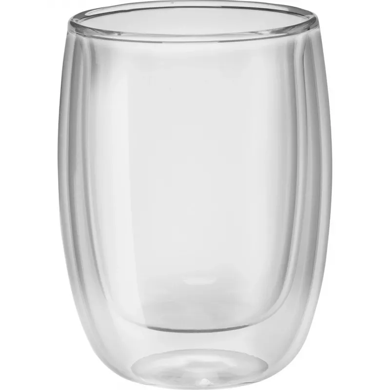 Borosilikāta stikla dubultsienu glāžu komplekts ZWILLING 39500-076, 200 ml, caurspīdīgs, 2 gab.