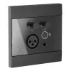 AUDAC WP225/B Sienas panelis, XLR mikrofons + 3.5 mm ligzda, Bluetooth, melns