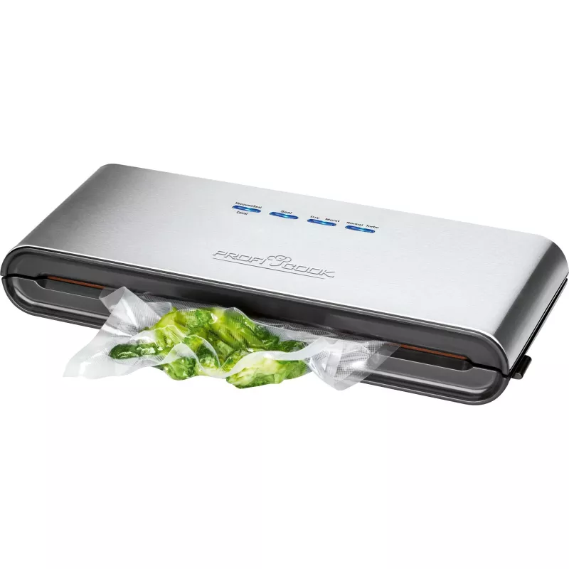 ProfiCook PC-VK 1080 - Vakuuma iepakošanas iekārta (plastmasas maisiņiem) - 120 W - Nerūsējošais tērauds/Melns (501080)