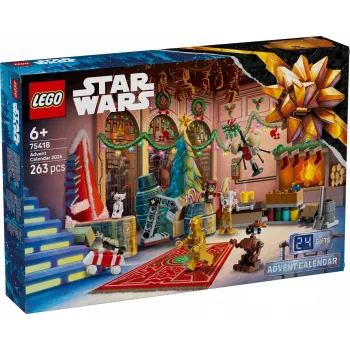 LEGO Star Wars Advent Calendar 2025 — komplekts 75418, sezonālas saliekamas minifigūras un modeļi