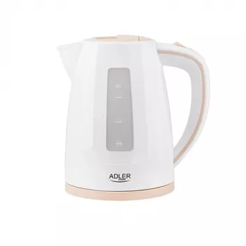 Elektriskā tējkanna Adler AD 1264 1,7 L 2200 W Lazdu rieksts Balta