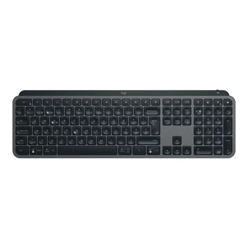 Logitech MX Keys S bezvadu tastatūra RF + Bluetooth QWERTZ Šveice grafīts (920-011571)