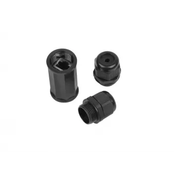 Pārejas savienotājs RJ-45 sieviešu-sieviešu Lanberg AD-RJ45-OS6-IP67 Melns