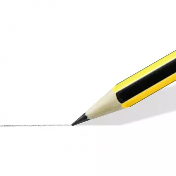 Koka zīmulis Staedtler Noris 120 2H — cietība 2H, vadiņš Ø 2 mm, viens gabals, melns/dzeltens