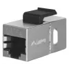 Keystone modulis LANBERG KSF5-3000 — Cat5e F/UTP plakanais kabelis, RJ-45 sievišķais, melns