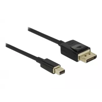 DeLOCK DisplayPort kabelis - DisplayPort (vīrietis) uz Mini DisplayPort (vīrietis) - 2 m - Melns - 8K atbalsts