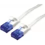 VALUE Patch Cable Cat.6A (Class EA) UTP, īpaši plakans, Balts, 1,5 m (21.99.2064)