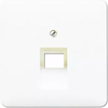 Sienas kontaktligzdas ieliktnis Jung CD 569-1 UA WW Balts — RJ-45 Termoplasts