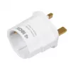 Strāvas adapteris IBOX iaukeu ar maināmiem Lielbritānijas (G tips) un Eiropas (E tips) kontaktdakšiem, 100–240V 50/60Hz, 7.5A, balts