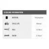 Atkārtoti lietojamais kabeļu saites Velcro ONE-WRAP 200 x 20 mm, polipropilēns (PP), melns — iepakojumā 100 gab.