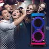 Portatīvais skaļrunis MANTA SPK0601B100, 100 W, Bluetooth, karaoke, bezvadu mikrofons, akumulators, ekvalaizers, disko apgaismojums