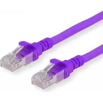 Secomp Roline - Patch-Cable - RJ-45 (vīrietis) uz RJ-45 (vīrietis) - 1 m - SFTP - CAT 6a - Violeta (21.15.2931)
