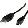 ROLINE USB 2.0 kabelis, A tips - 5-pin Mini 1,8m (11.02.8719)