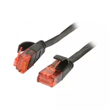 Patch kabelis RJ45 - CAT6 250Mhz - 5m melns - UTP(U/UTP) - PVC - plakans - Synergy 21