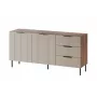 Kumode ALMERA 156×42×75 cm, valrieksts/krems, 3 atvilktnes, skaidu plātne