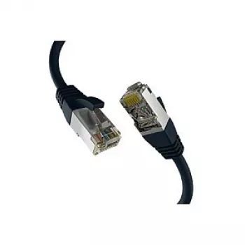 EFB-Elektronik CAT8.1 melns 1m RJ45 Patch vads S/FTP PIMF LSZH 2000MHz 40Gb tīkla kabelis