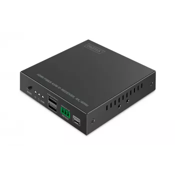 Uztvērējs Digitus HDMI Fiber KVM IP 4K/60Hz Vadu USB