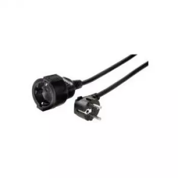 Hama 00047869 pagarinātājs 3 m 1 AC kontaktligzda Melns