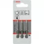Urbgriežņu komplekts Bosch 3 gab. īpaši ciets, Hex 3 mm, 49 mm garums, 1/4 collu kāts