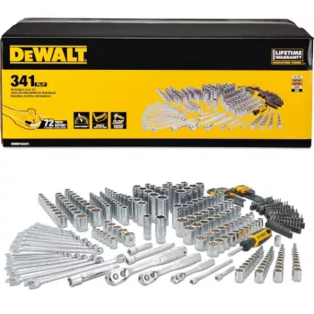 Instrumentu komplekts DeWalt DWMT45341-1 — 341 detaļu uzgriežņu atslēgu un rokas instrumentu komplekts