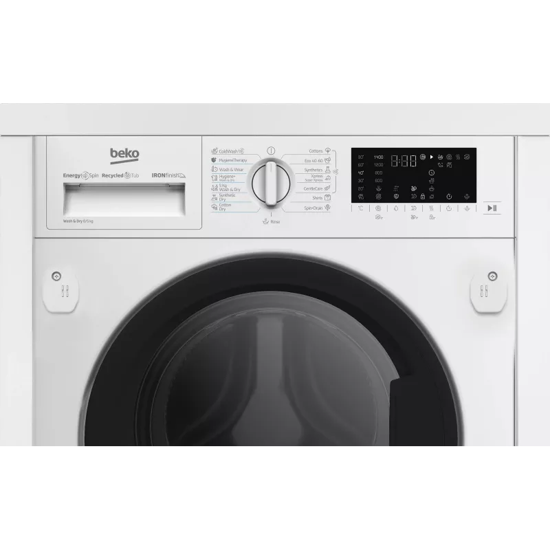 Veļas žāvētājs BEKO B5DBT68547W iebūvējamais, 8 kg mazgāšana / 5 kg žāvēšana, 1400 apgr./min