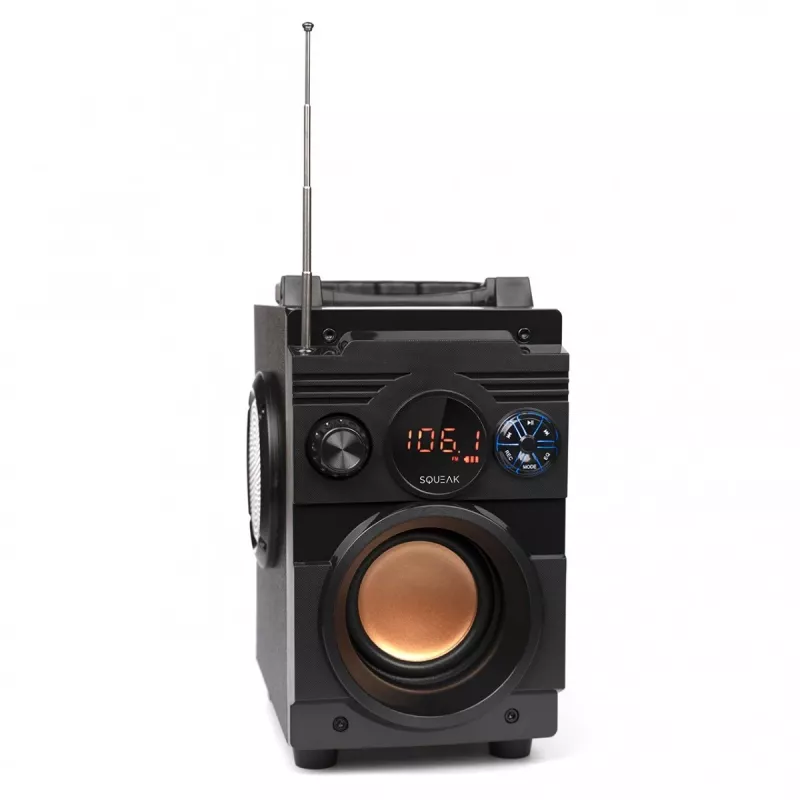 Squeak Bassblaster SQ1001 Bluetooth 5.1 skaļrunis, FM radio, MP3 atskaņotājs