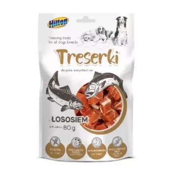 Slapjie suņu gardumi Hilton ar lasi 80 g paciņa