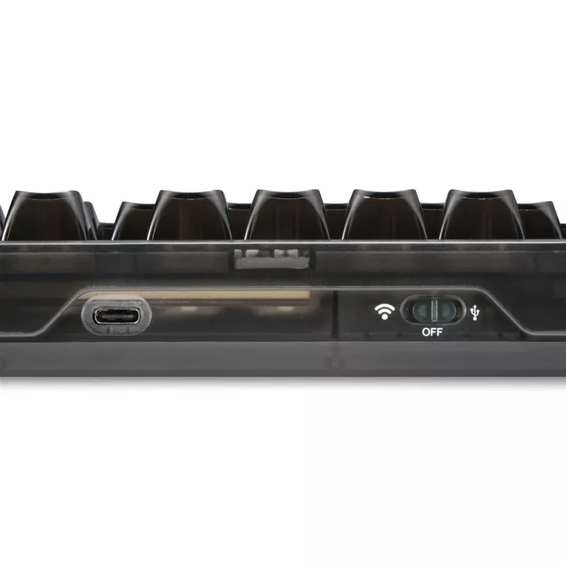 Mehāniskā spēļu tastatūra Sharkoon Crystal Shark Black DE ar RGB apgaismojumu