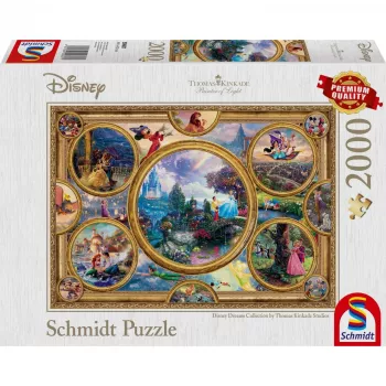 Puzle Schmidt Spiele Thomas Kinkade Studios Disney Dreams Collection 2000 gab.