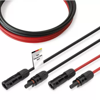 Sauļošanās pagarinātājkabelis Digitus DK-SCEC66-0100 6 mm² MC4 10 m Melns Sarkans